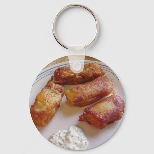 Fish And Chips Key Ring (Front)