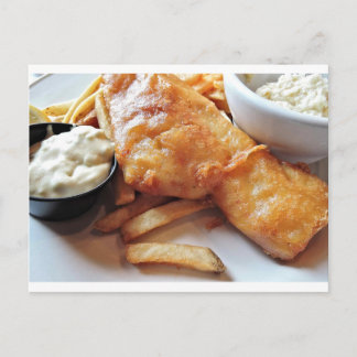 Fish And Chips Postcard