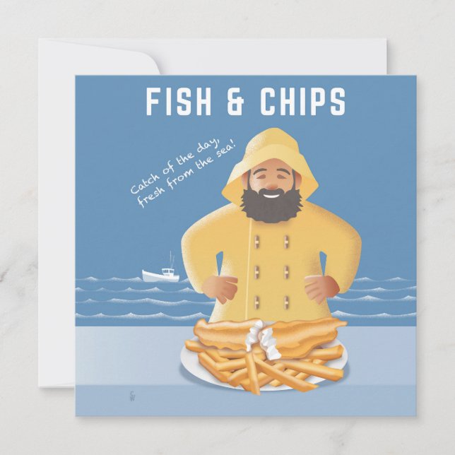 Fish and Chips postcard (Front)