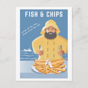 Fish and Chips postcard