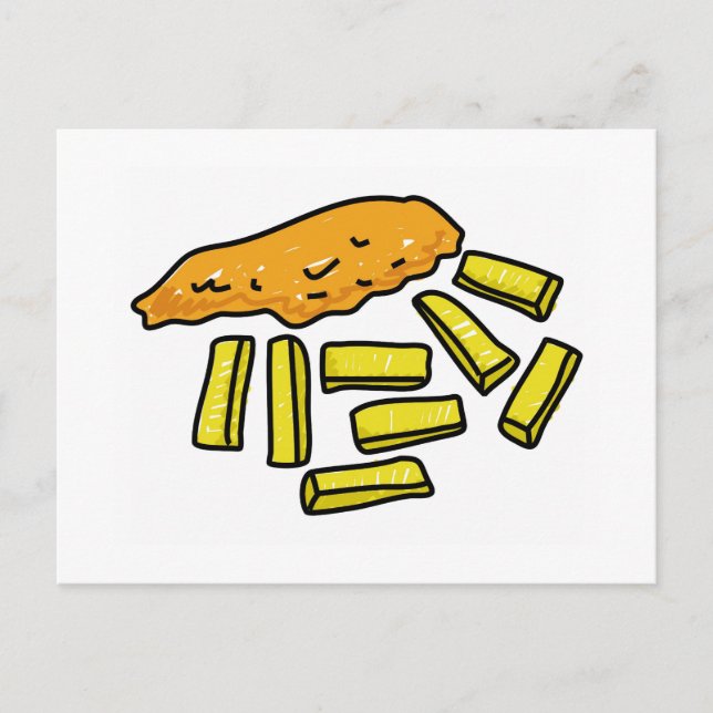 fish-and-chips postcard (Front)