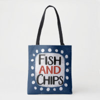 Fish And Chips Tote Bag