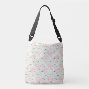 Fish and Coral Pattern Tote Bag