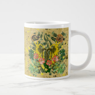 Fish and Florals Large Coffee Mug