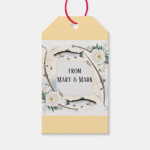 Fish and flower for fish lovers gift tags