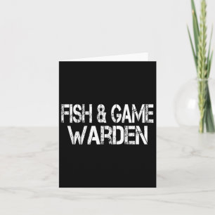 Fish And Game Warden Halloween Lazy Costume  Card