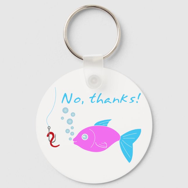 Fish and hook key ring (Front)