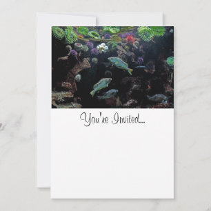 Fish and Underwater Aquatic Life Photo Invitation