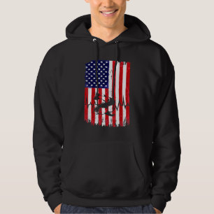 Fish And Us Flag As Symbol For Freedom Symbol Idea Hoodie
