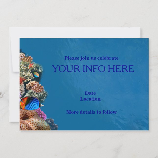 Fish aquarium card (Front)