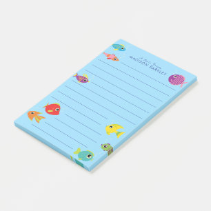 Fish Aquarium Cute Kid's Post-it Notes