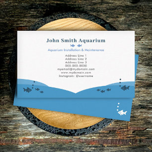 Fish Aquarium Installation & Maintenance Business Card