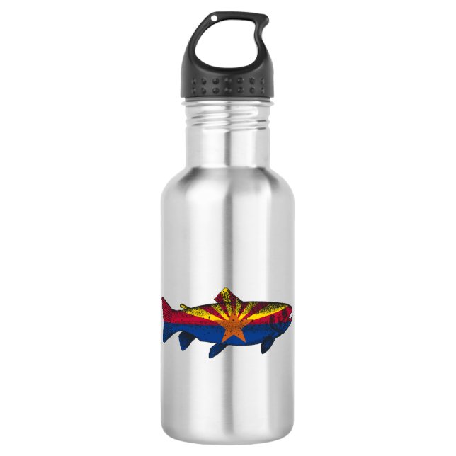Fish Arizona Flag Trout 532 Ml Water Bottle (Front)