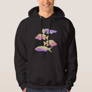 Fish Art Art Multicolor Fish Graphic Cute Fish Art Hoodie