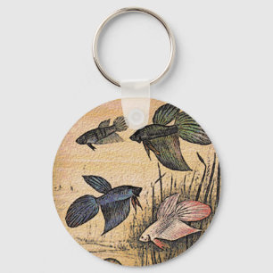 Fish Art Key Ring