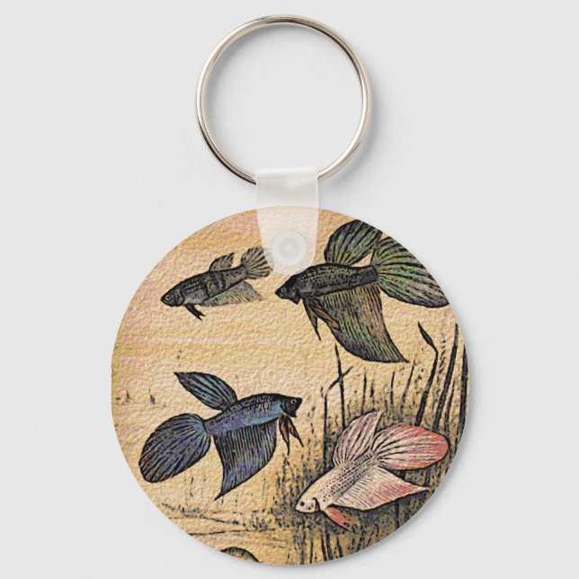 Fish Art Key Ring (Front)