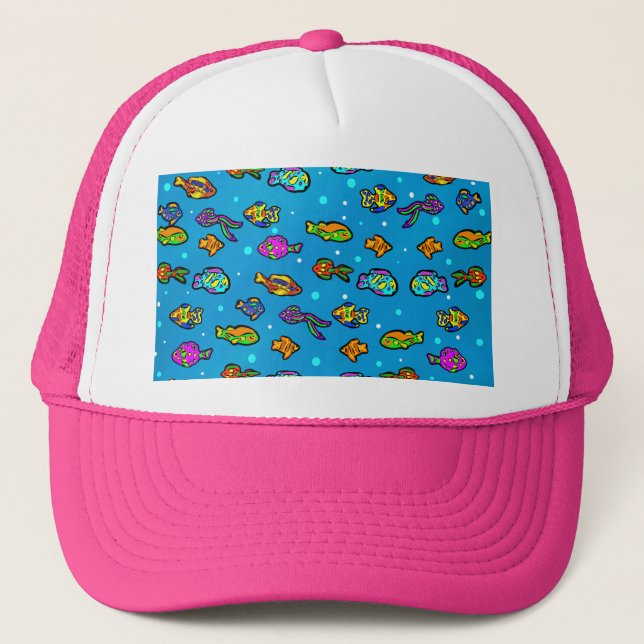Fish Art Trucker Hat (Front)