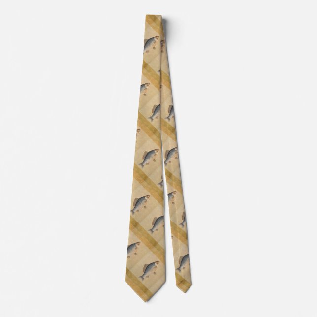 Fish+artwork+design+fishing+fishy Neck Tie (Front)