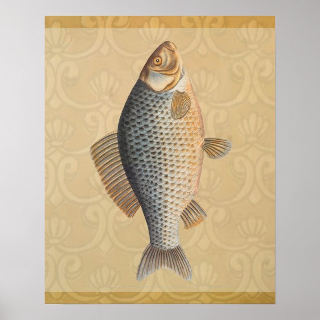 Fish+artwork+design+fishing+fishy Poster (Front)