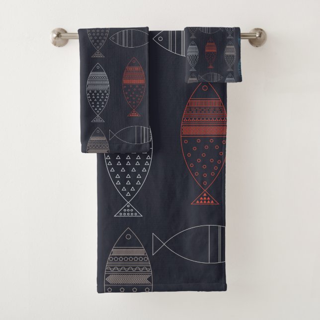 fish bath towel set (Insitu)