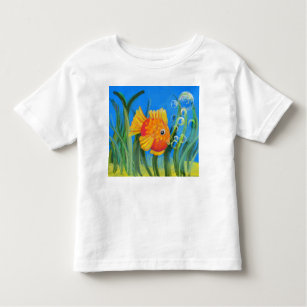 Fish Blowing Bubbles Toddler T-Shirt