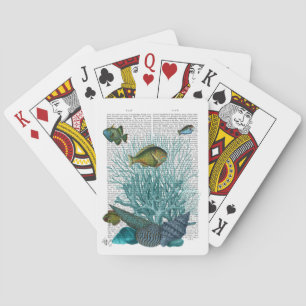 Fish, Blue Shells and Corals Playing Cards