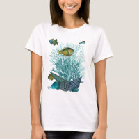Fish Blue Shells and Corals