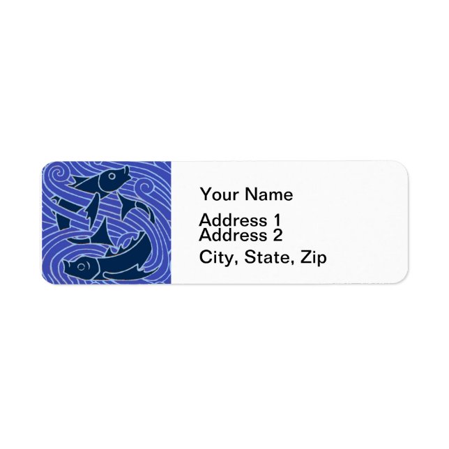 Fish Bold Swimming Ocean Blue Fishing (Front)