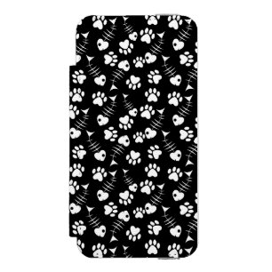fish bone cat print pattern incipio watson™ iPhone 5 wallet case