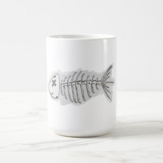 Fish Bones Skeleton Halloween Coffee Mug