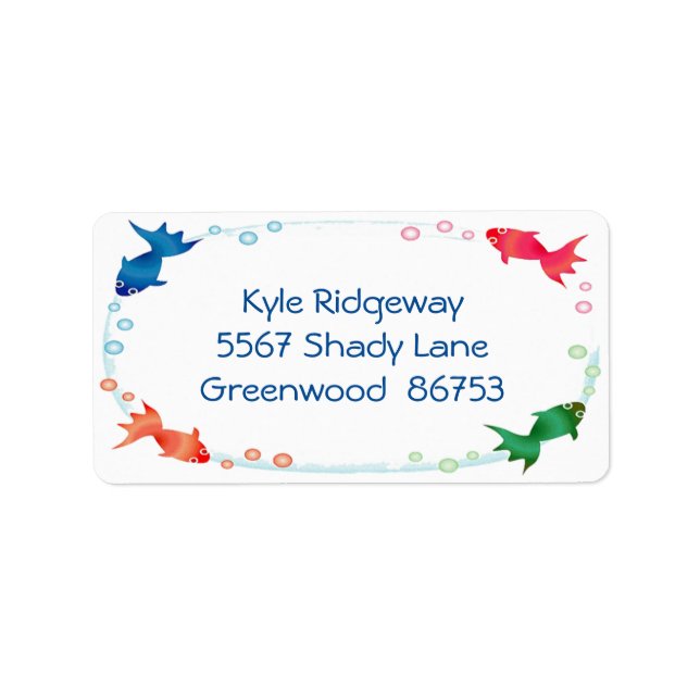 Fish Border Address Label (Front)