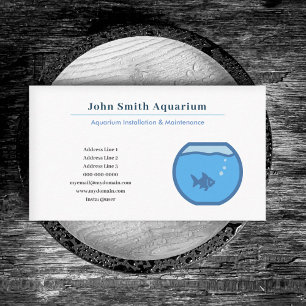 Fish Bowl & Aquarium Installation & Maintenance Business Card