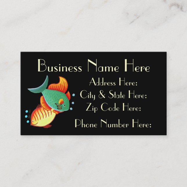 Fish Business Card Sample3 (Front)