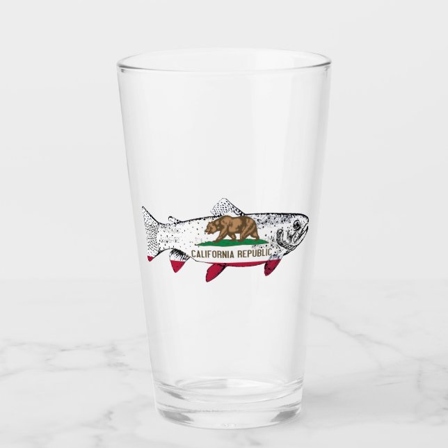 Fish California Trout Glass (Front)