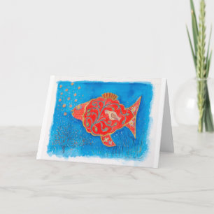 Fish can fall in love, too! card