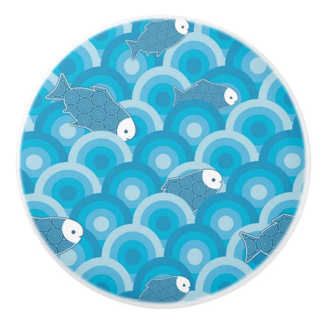 Fish Ceramic Knob (Front)
