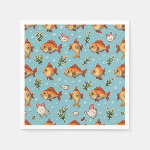 fish character napkin