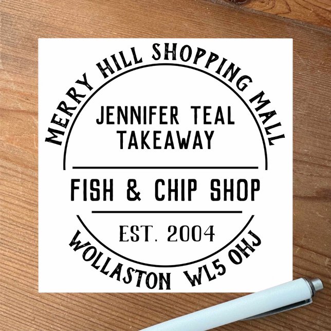 Fish & Chip Shop Rubber Stamp (Creator Uploaded)