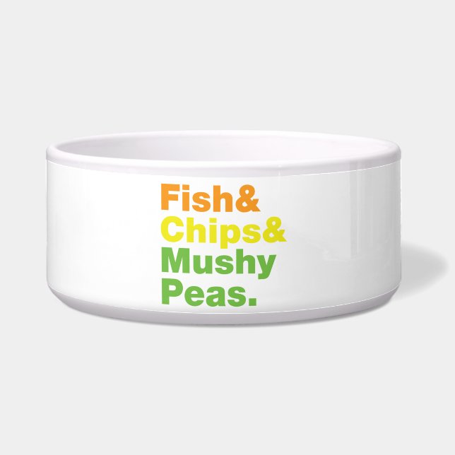 Fish & Chips & Mushy Peas. (Front)