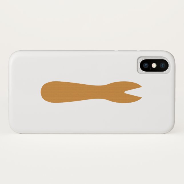 Fish & Chips Shop Wooden Fork Case-Mate iPhone Case (Back (Horizontal))