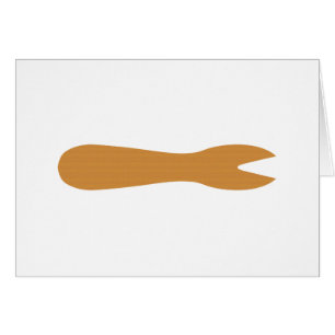 Fish & Chips Shop Wooden Fork Greeting Card