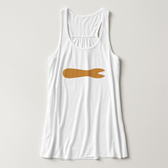 Fish & Chips Shop Wooden Fork Singlet (Design Front)