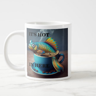 Fish & Coffee Large Coffee Mug