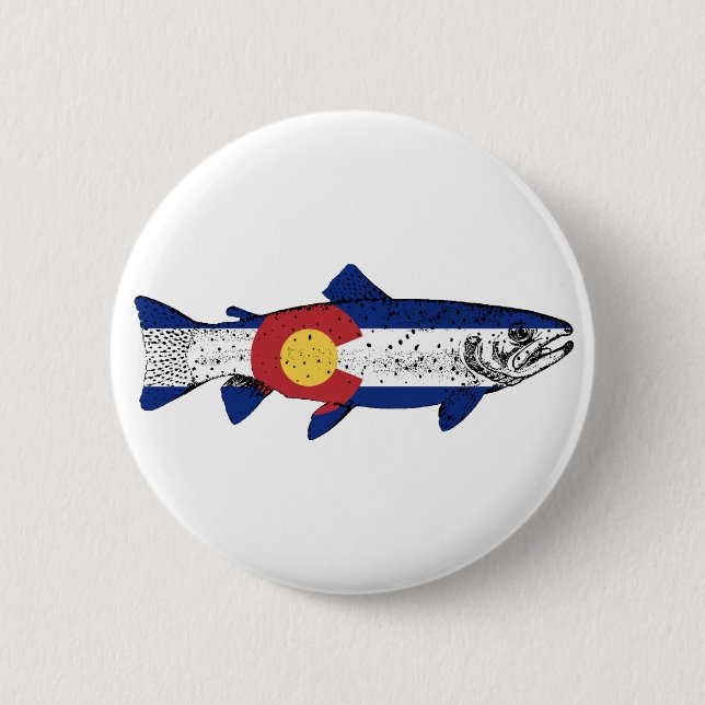 Fish Colorado 6 Cm Round Badge (Front)