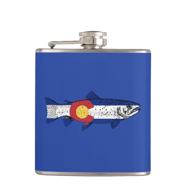 Fish Colorado Hip Flask (Front)