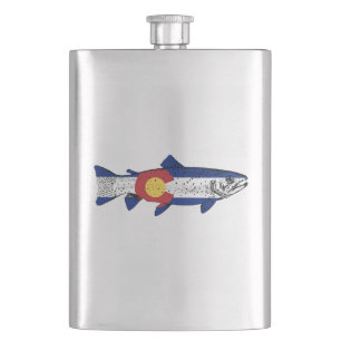 Fish Colorado Hip Flask