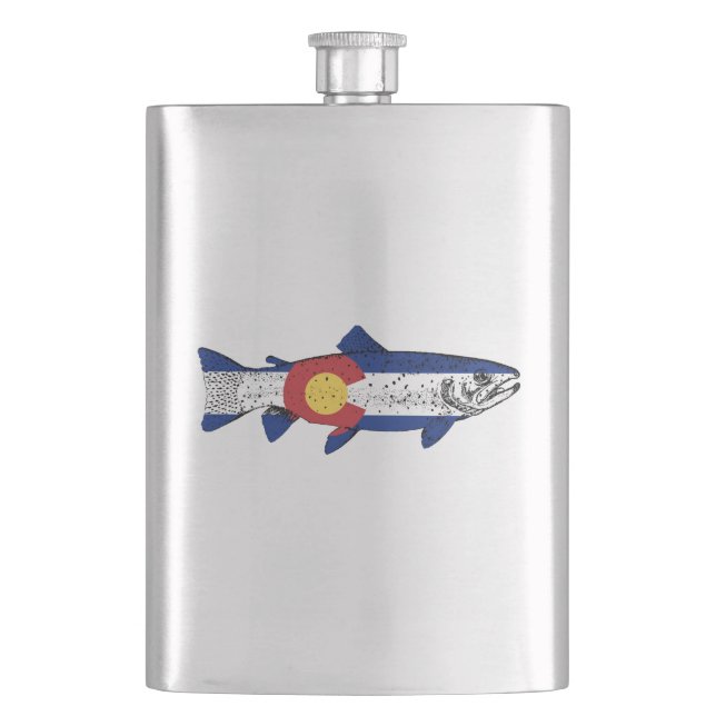 Fish Colorado Hip Flask (Front)