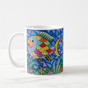 fish colorful coffee mug