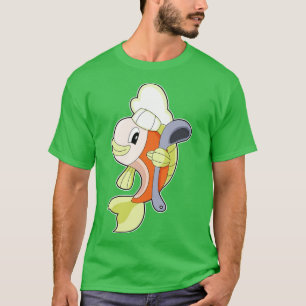 Fish Cook Cooking spoon T-Shirt