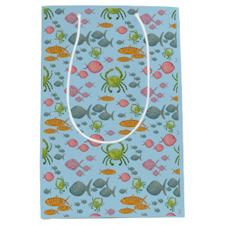 Fish & Crabs  Medium Gift Bag